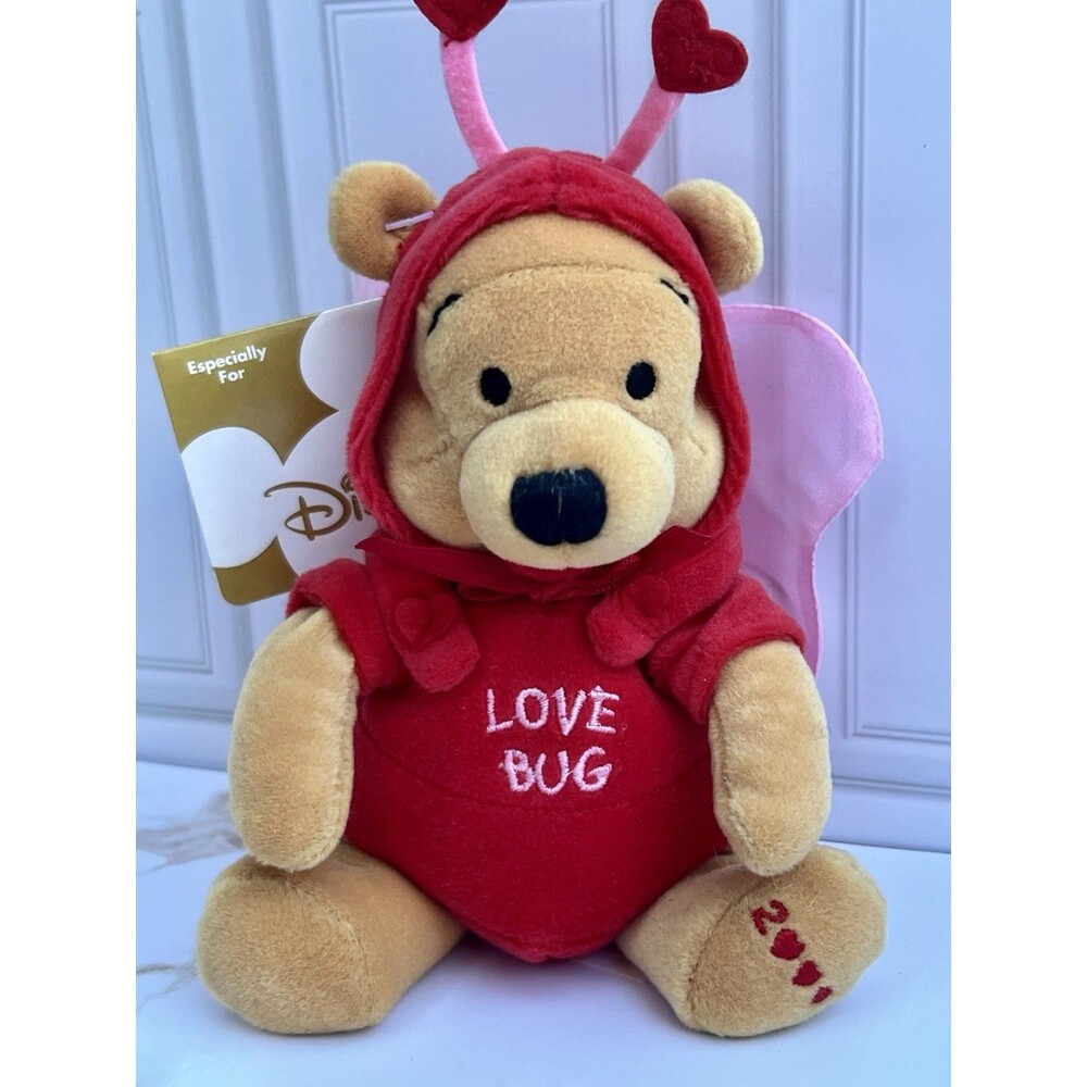2000 Vintage Disney Store Winnie Pooh Costume Love Bug Firefly Bean Bag Plush 8